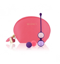 Venušiny kuličky Intimfitness - Rianne S Set venušiny kuličky a taštička Coral Rose