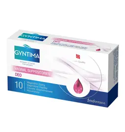 Intimní hygiena - Gyntima vaginální čípky Deo 10 ks