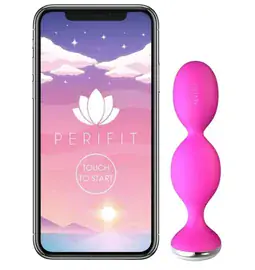 Venušiny kuličky Intimfitness - Perifit App controle pelvic floor trainer Pink