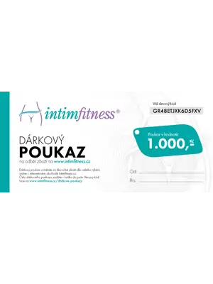 Dárkové poukazy Intimfitness - Dárkový poukaz Intimfitness v hodnotě 1000 Kč - Intimfitness-poukaz1000