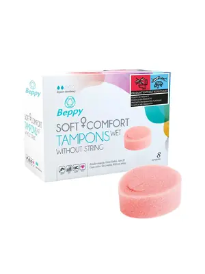 Menstruační kalíšky Intimfitness - Beppy Wet anatomický pěnový tampon 8 ks - s96205