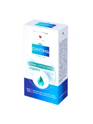 Intimní hygiena - Gyntima vaginální čípky Probiotica 10 ks - hph5437224