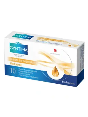Intimní hygiena - Gyntima vaginální čípky Hyaluronic 10 ks - hph3939403