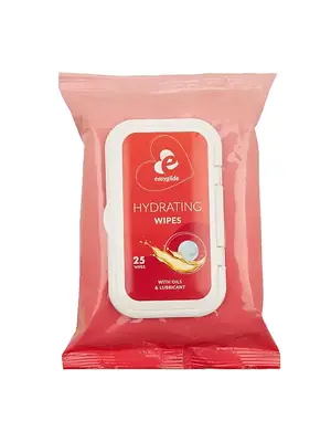 Hybridní lubrikační gely - EasyGlide Hydratační vlhčené ubrousky 25 ks - ecEGW002